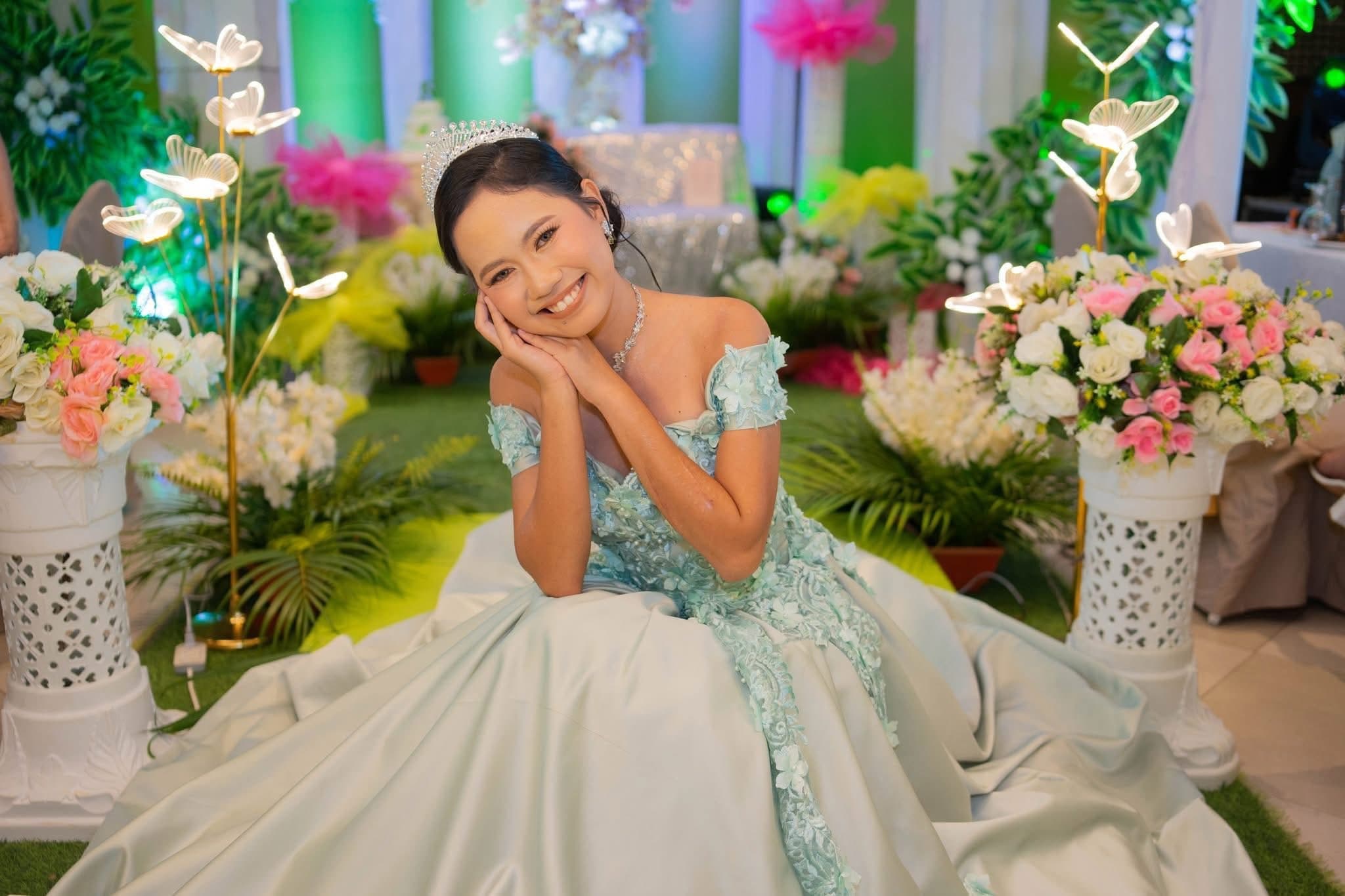 Seige Green Ball Gown 2