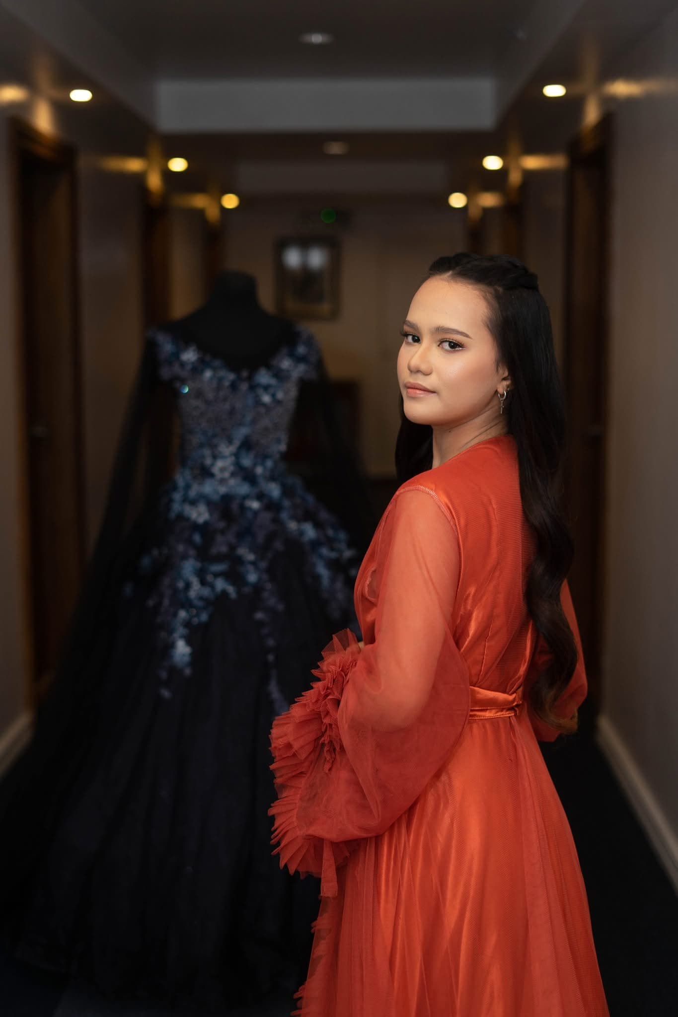 Navy Blue Ball Gown 2