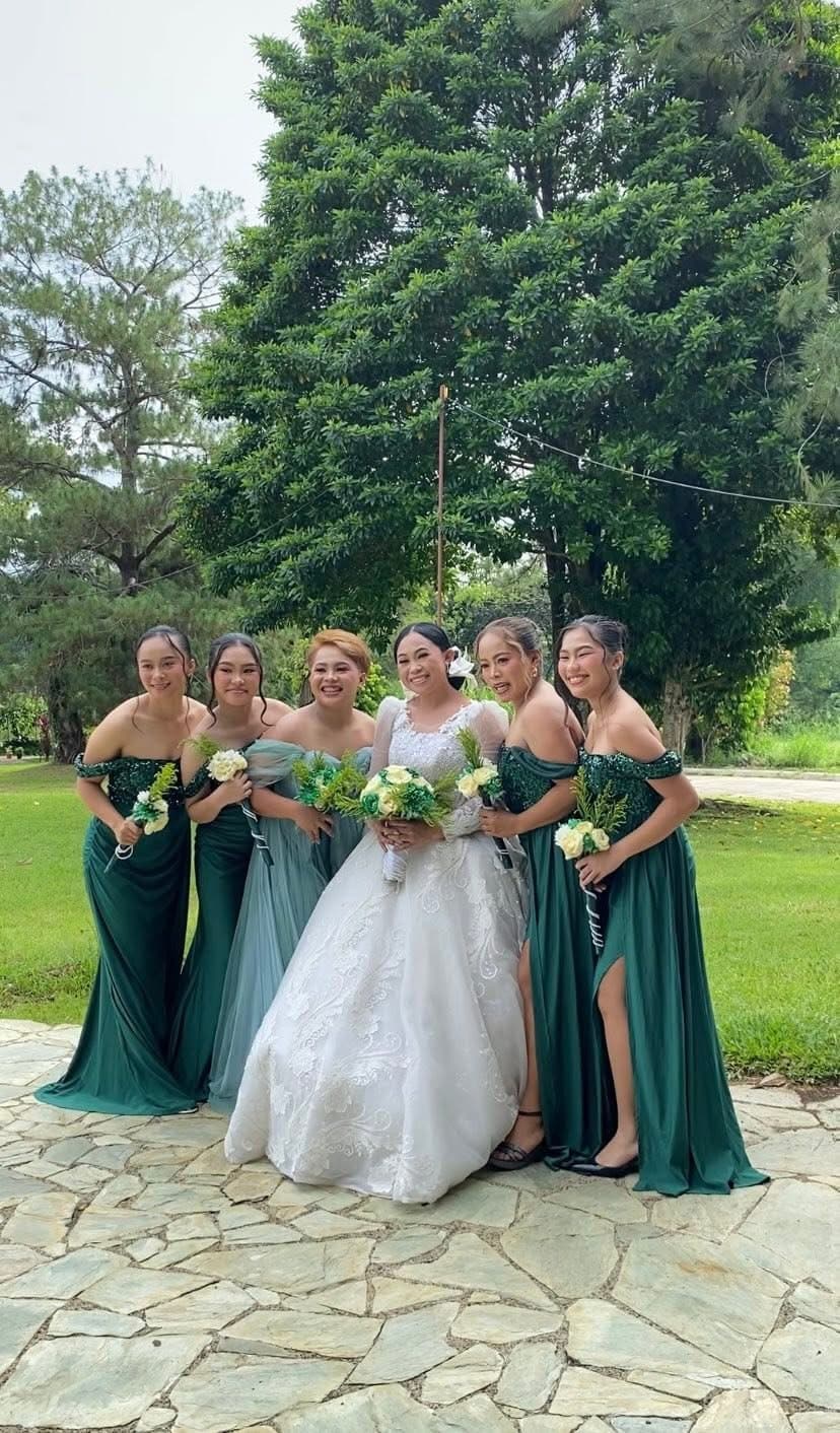 Emerald Green Bridesmaid Gown
